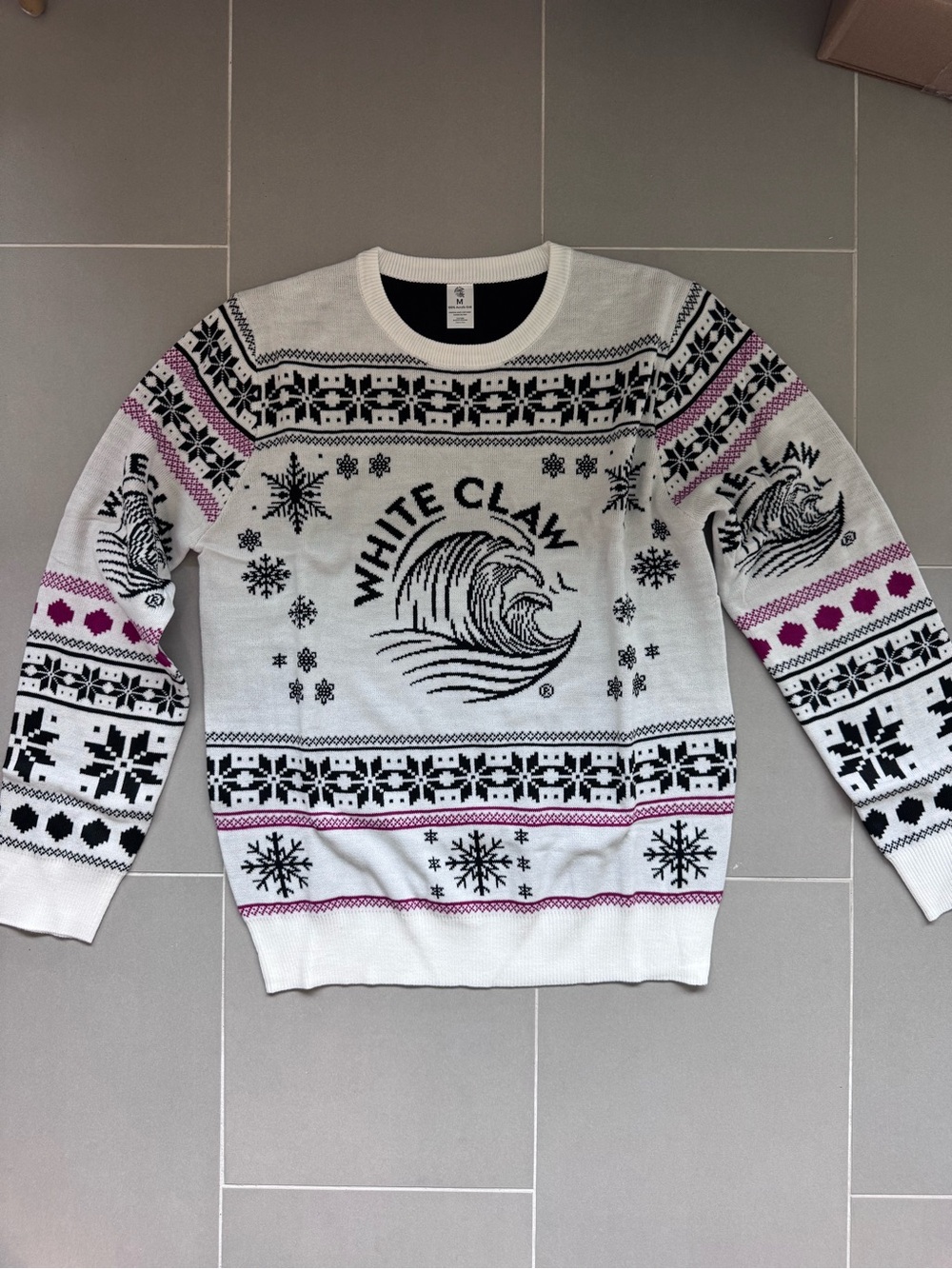 Unisex White claw Logo ugly Sweater
